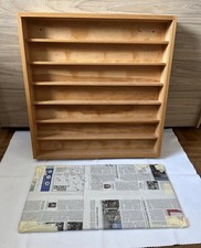 Sammlervitrine mit Glasscheiben (60x60cm) Holzrahmen