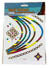 10x Temporäre Tattoo Farben Körperschmuck wasserfest Modeschmuck für die Haut