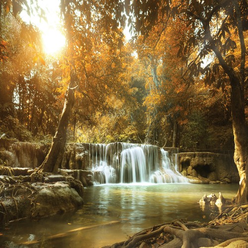 Wasserfall tapete vlies - 3d,