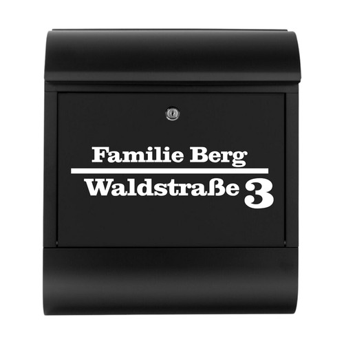 Briefkasten namensschild - briefkasten,