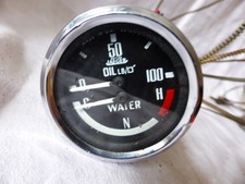 Thermometer/Öldruck Kombiinstrument von British Jaeger - mit Kapillarrohrgeber