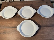 4 Auflaufformen / Gratin-Schalen aus Porzellan – ofenfest