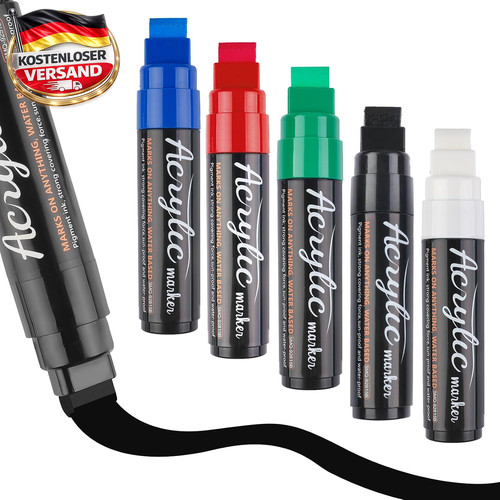 15mm acrylstifte breit pcs - 15mm,