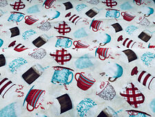 CUPPA COCOA 2 ** Patchwork Quilten USA amerikanische Baumwolle Cotton