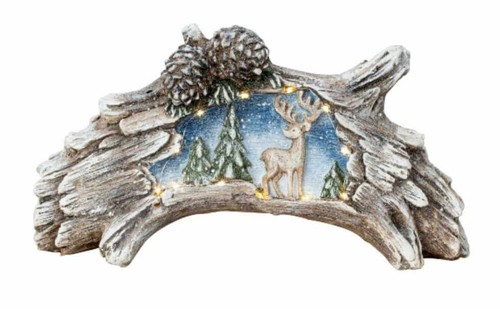 Led winterlandschaft baumstamm - led,