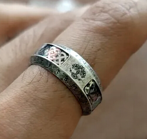 Edelstahl wikinger ring - edelstahl,