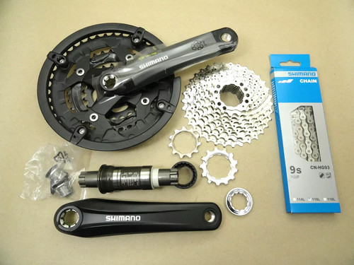 Shimano set kurbelgarnitur - shimano,