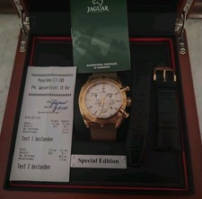 Jaguar Chronograph J858 Gold 70er/80er Stil Swiss Made