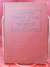 Antique world atlas hammonds - atlas,, 'hammonds
