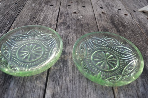 Uranglas teller antik - teller,