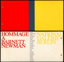 Hommage a Barnett Newmann - Wolf Vostell - 18 Signaturen u.a. Uecker Trökes 1982