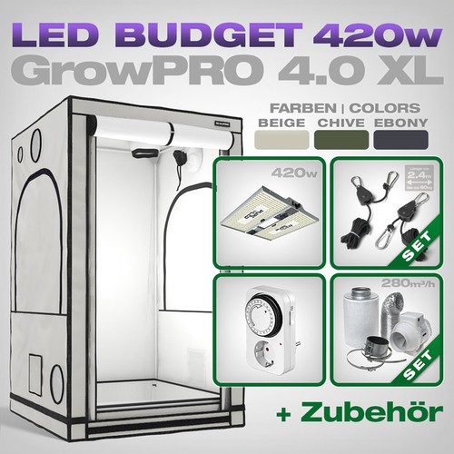 Growpro growbox komplettset - growbox,