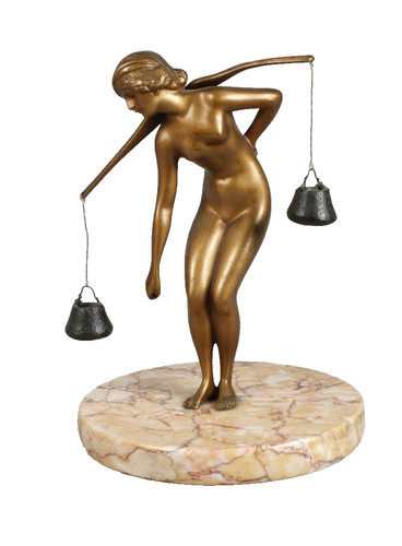 Jugendstil figur bronze - figur,