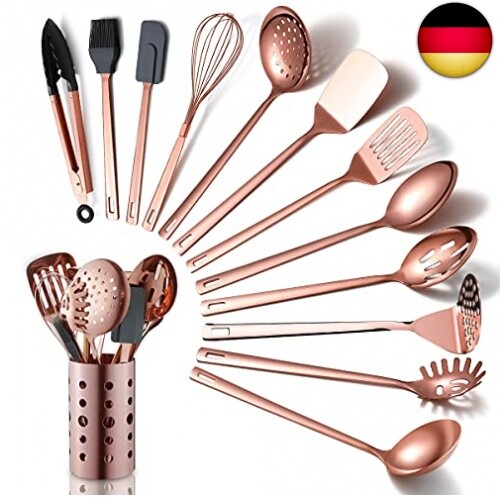 Set küchenutensilien aus - set,