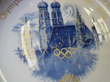 Olympische Spiele München 1972 Porzellan Manufaktur München Erinnerung Teller