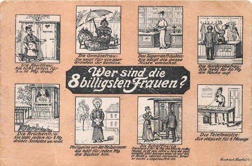 Scherzkarte wer sind - wer, 8