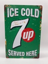 Blechschild 7 Up 20x30cm Nostalgie Retro Reklame Vintage Deko Geschenk Limonade