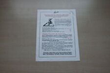 197281) Schanzlin - Motormäher Kleinschlepper Preisliste - Prospekt 04/1954