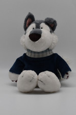 NICI Husky Jack Hund Plüschtier 19cm sitzend Kuscheltier mit Pullover selten