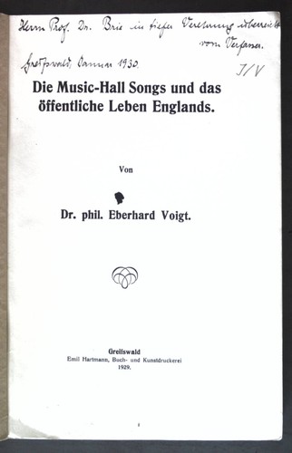Die music hall - music-hall, das