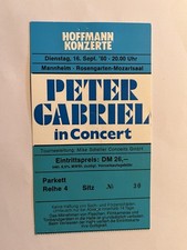 Alte Konzertkarte Ticket Peter