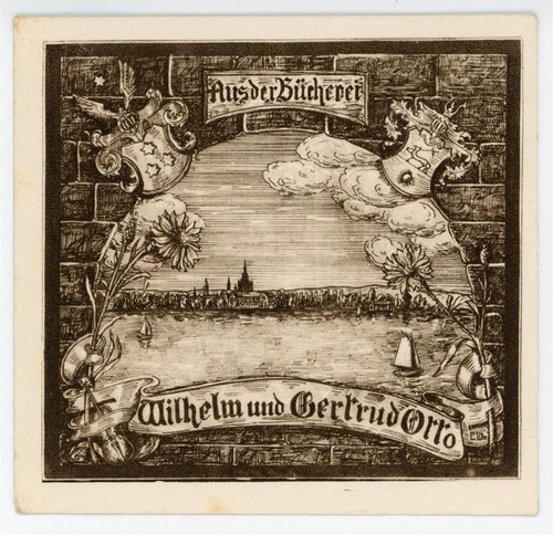 Exlibris wilhelm gertrud - exlibris,