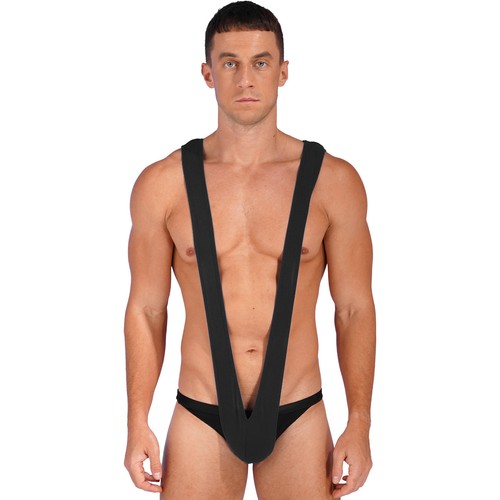 Herren transparent stringbody - transparent,