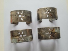 4 Serviettenringe versilbert