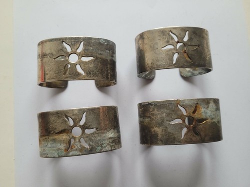 Serviettenringe versilbert - 4,