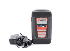 Gardena 25 V Li-Ion Geräte Akku 3,0Ah mit Gardena SSB-1158-00-R Ladegerät