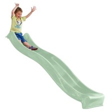 4iQ Slide Wellenrutsche Rutsche 150 Pastellgrün aus HDPE für Kinderspielplatz