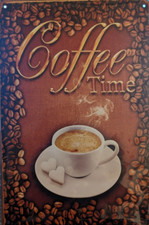 Blechschild Coffee Time