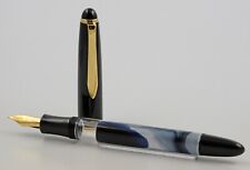 Vintage Senator Windsor Kolbenfüller Weiß fountain pen white marbled steel nib M