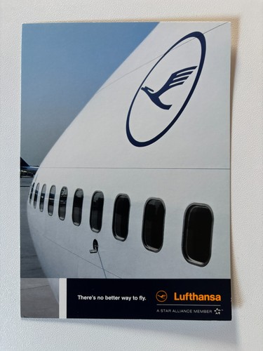 Lufthansa postkarte boing - lufthansa,