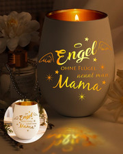 Windlicht mit Gravur Mama
