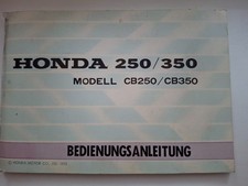 Honda CB 250/350 K, Fahrerhandbuch/Bedienungsanleitung