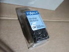 500 Stück Nägel 1,0 x 12mm Nägel Stifte / Restposten Pal5Nr.51*