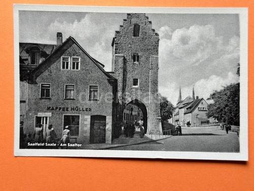 Saalfeld saale am saaltor - ak,,