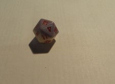 Würfel - W20 - pastell lila / creme weiß - Chessex - (PoD ?) - RPG / Rollenspiel