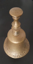 Tischglocke/ Handglocke vermutlich Messing ca. 12 cm groß