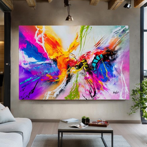 Leinwandbild xxl bunt abstrakt - leinwandbild,