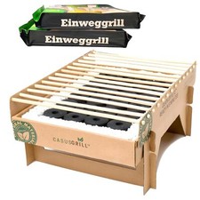 3x CasusGrill Einweg-Grill
