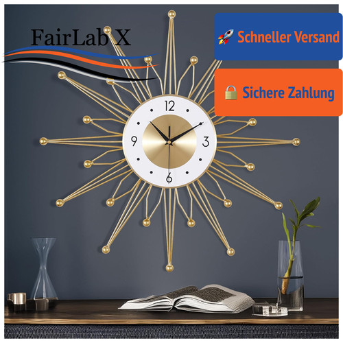 Wanduhr groß metall lautlos - wanduhr,