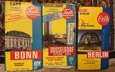 3x Falk City Map Plan de Ville