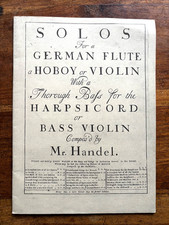 Soli für Flöte ein Hoboy