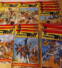 30 x Schwarzer Wolf Comic Hefte zwischen Nr. 2 - 67 Bastei gebraucht