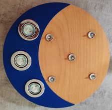 Niedervolt Lampe 85 Watt mit 2 Trafos. 3x20W und 5x5W. 20W Halos sind drehbar.