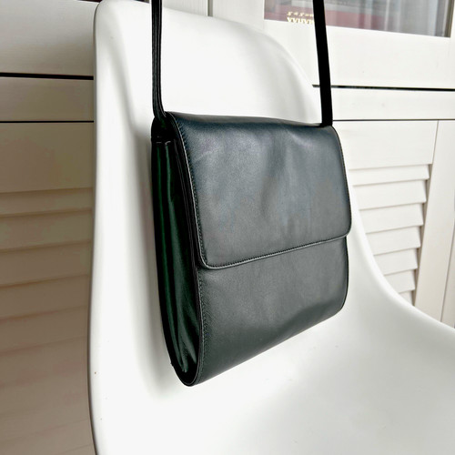 Vintage borella black leather - borella,