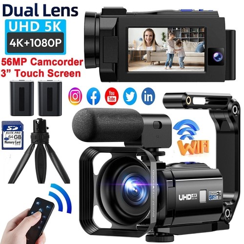 Camcorder doppelobjektiv - 5k,