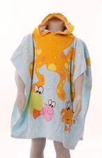 CRIVIT Badeponcho  Badetuch Kinderhantuch Handtuch Gelb